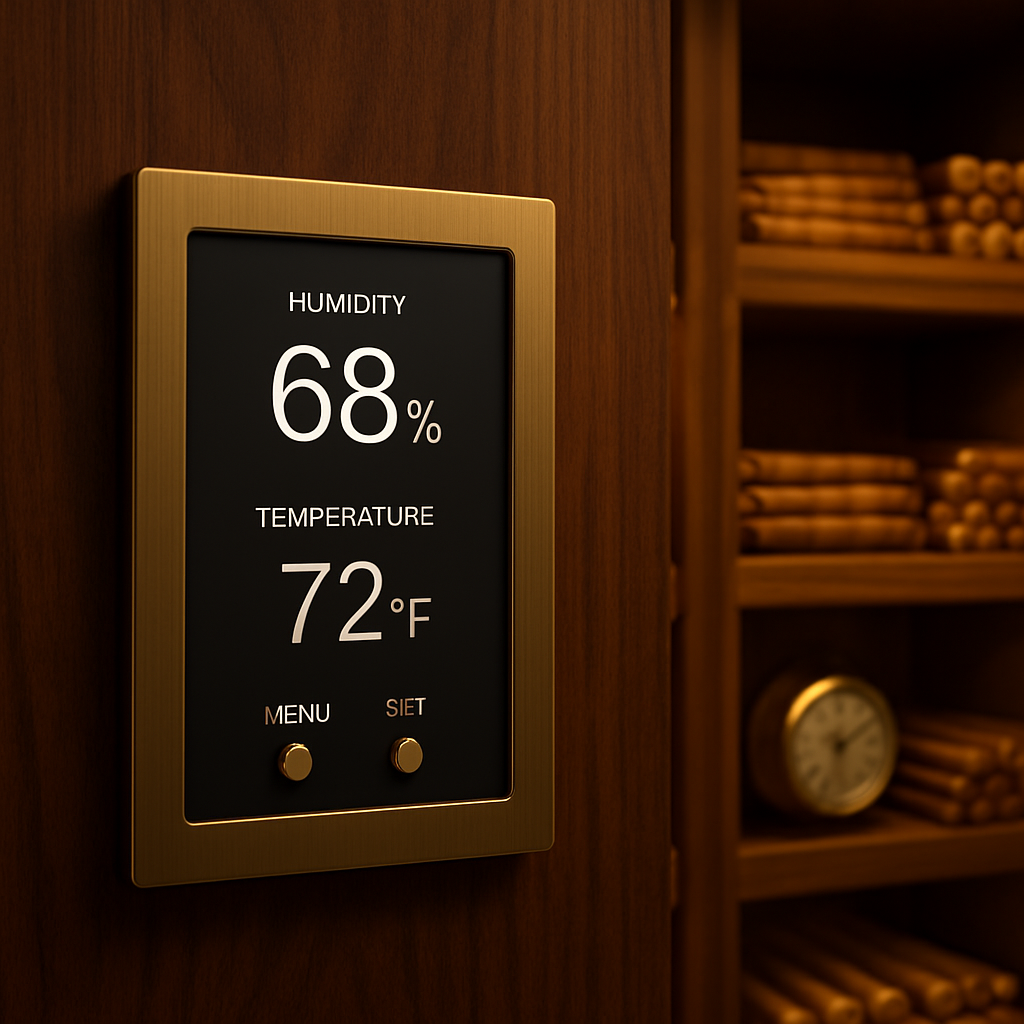 Humidity and temperature control panel